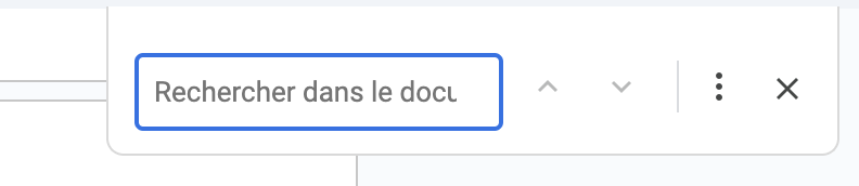 outils qui permet de trouver facilement un mot ou une groupe de mot dans un texte