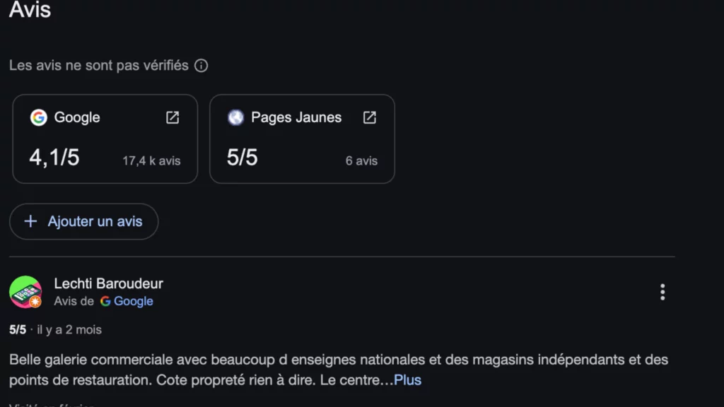 exemple d'avis sur google my business