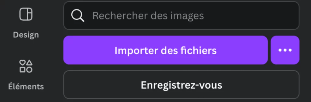 importer des images sur canva pour la création de contenu