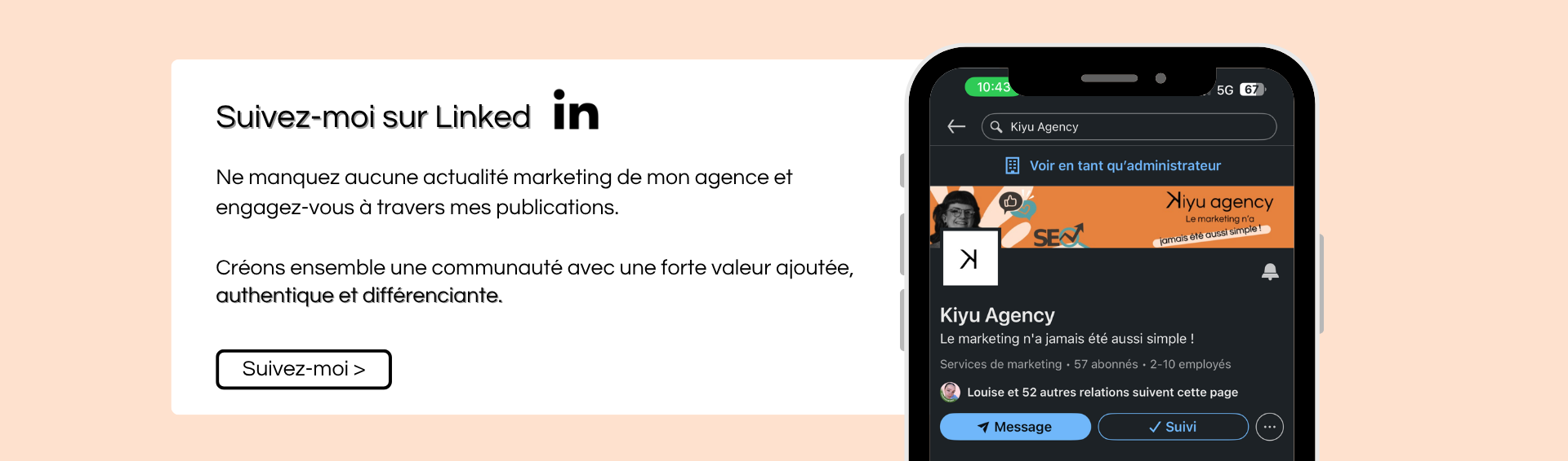 Kiyu agency est présente sur LinkedIn